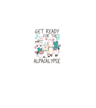 Get ready for the alpacalypse model negru pe tricou