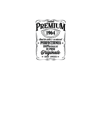 calitate premium -1964 - anul în care s-a născut - perfecțiunea - 100% unicat, cu piese originale, ediție limitată model gri pe tricou