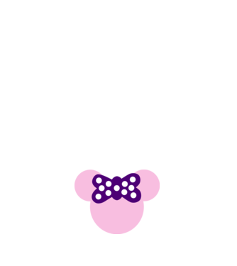 Minnie model roz deschis pe tricou