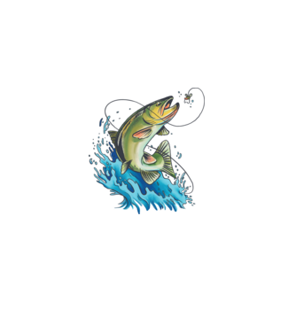 Fish model roz deschis pe tricou