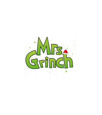 Grinch Family Mrs Grinch model alb pe tricou