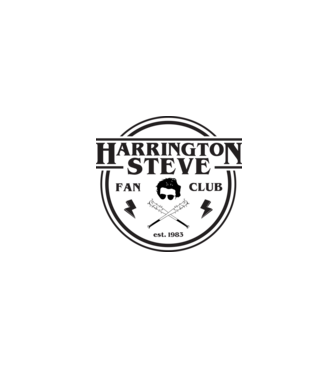 steve harrington fan club est 1983 model alb pe tricou