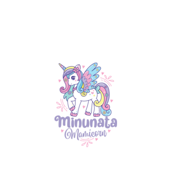Minunata Mamicorn model alb pe tricou