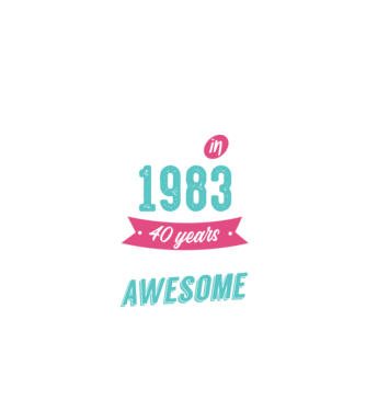 Made in 1983 model negru pe tricou