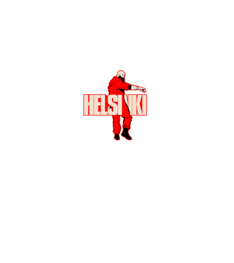 helsinki la casa de papel model negru pe tricou