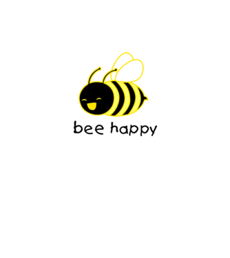 bee happy model turcoaz pe tricou