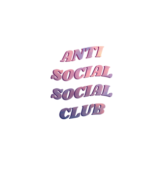 Anti social social club pink model  pe tricou