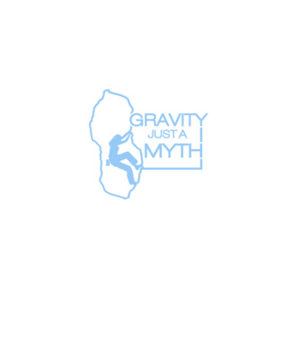 Gravity just a myth model negru pe tricou