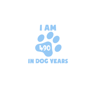 Dog Year - 490 model albastru jeanși pe tricou