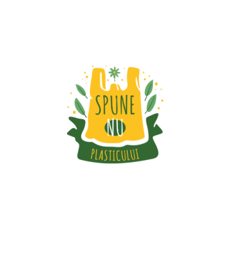 spune nu plasticului model gri pe tricou
