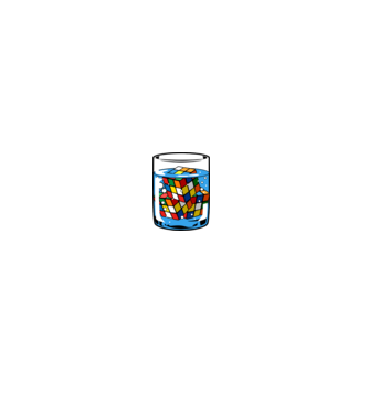 Rubik Ice model gri pe tricou