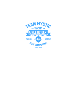 Mystic champions model negru pe tricou