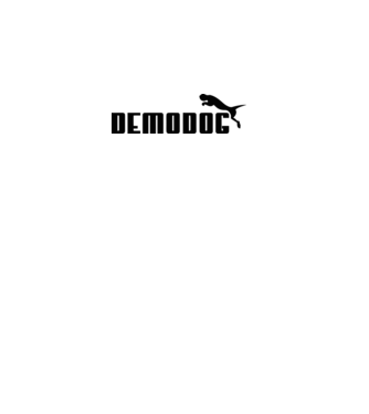 demodog logo black model gri pe tricou