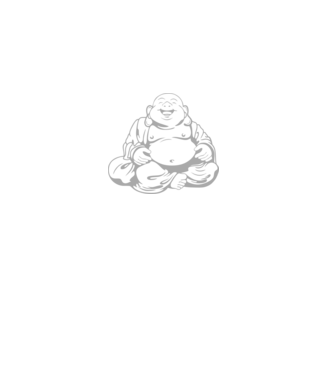 fat buddha model negru pe tricou