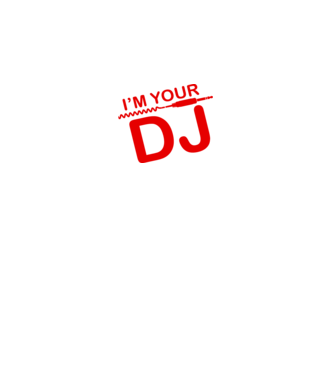 Im your DJ model negru pe tricou