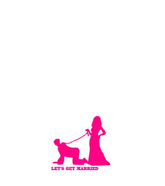 lets get married model negru pe tricou