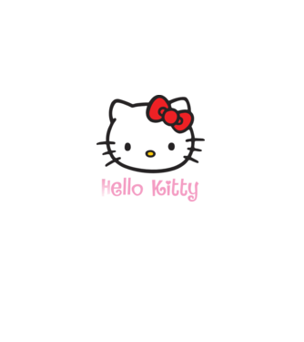 Hello Kitty model albastru închis pe tricou