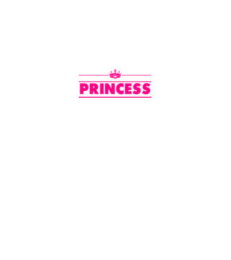 Princess model alb pe tricou