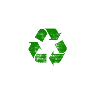 RECYCLE model negru pe tricou