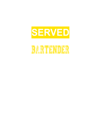 You just got served by the coolest bartender model negru pe tricou