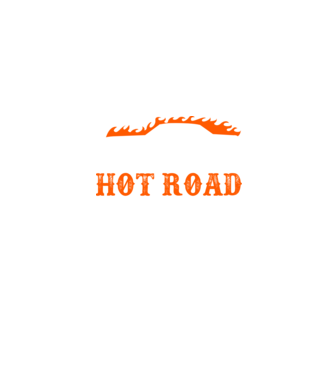 Hot road cartel model negru pe tricou