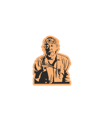 Mister miyagi cobra kai model alb pe tricou