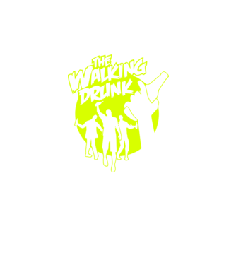 Walking Drunk model negru pe tricou