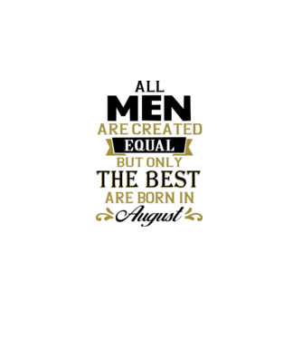 All men created equal but only the beat are born in august model gri pe tricou
