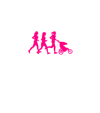 Running Mom model roz deschis pe tricou
