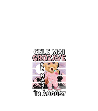 RETRO teddy fetişcană AUGUST model negru pe tricou