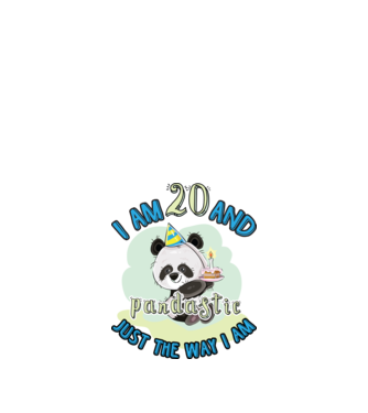 PANDASTIC 20 model alb pe tricou