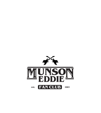 eddie munson fan club model alb pe tricou