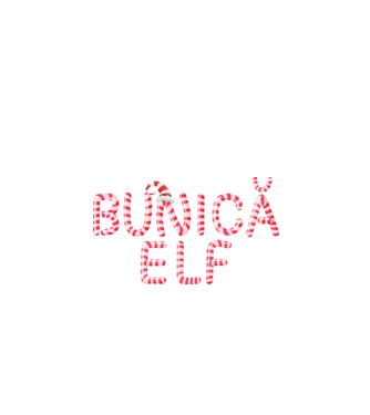 bunică elf model negru pe tricou