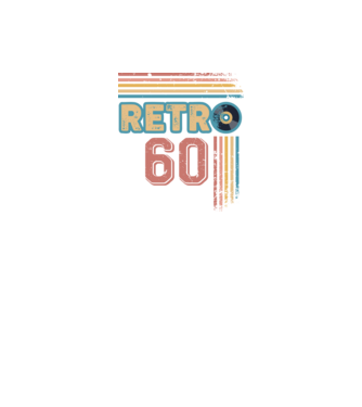 Retro 60 Birthday model alb pe tricou