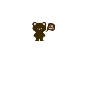 I Love You Bear model alb pe tricou