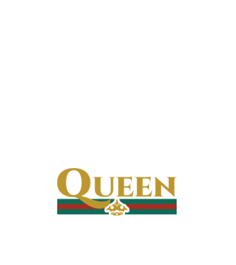 Gucci queen model albastru închis pe tricou