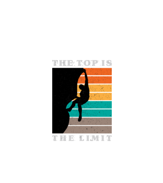 The Top is the limit model negru pe tricou