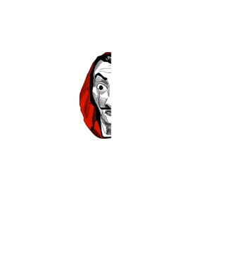 classic logo money heist model turcoaz pe tricou