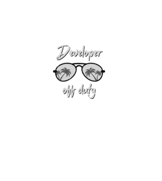 Developer off duty model gri pe tricou