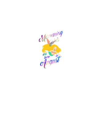 Mermazing girls are born august model negru pe tricou