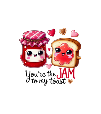 Jam to my Toast model nisipiu pe tricou