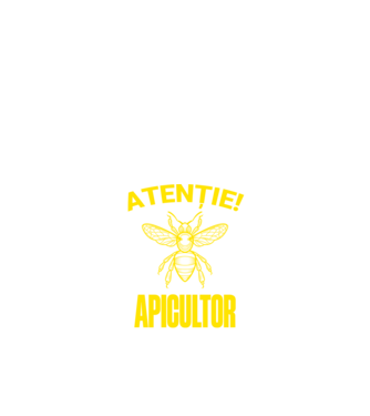 Atenție, apicultor! Dacă mă vezi fugind, încearcă să ții pasul! model negru pe tricou
