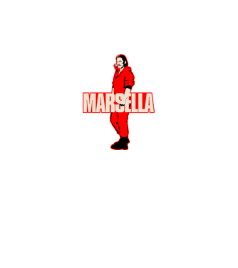 mareille la casa de papel model negru pe tricou