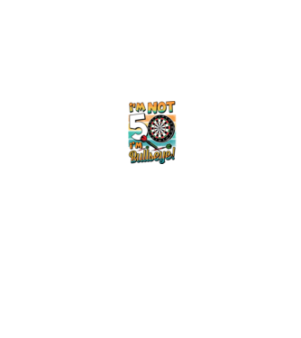 Darts Birthday 50 years old model negru pe tricou