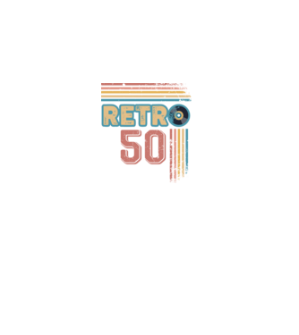Retro 50 Birthday model nisipiu pe tricou