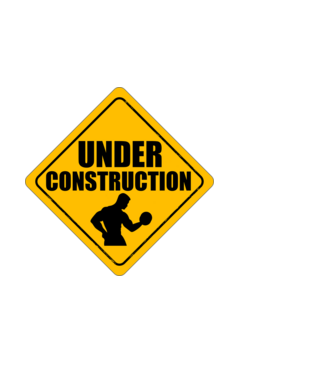Under Construction model alb pe tricou