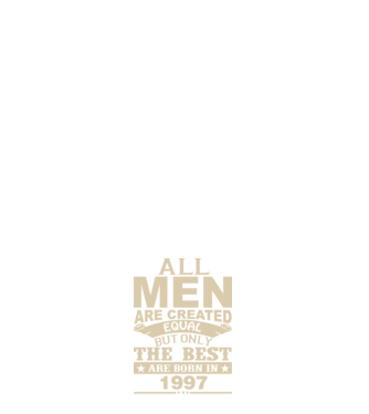 All men are created - 1997 model verde pe tricou