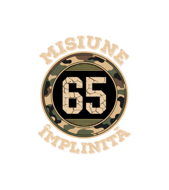 Misiune împlinită 65 model negru pe tricou