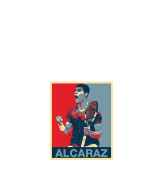 Carlos Alcaraz model negru pe tricou