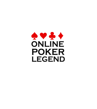 Online Poker Legend model alb pe tricou